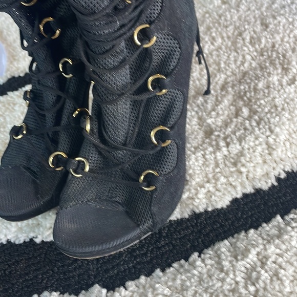 Dolce & Gabbana Y2K Sheer Mesh Open Toe Booties - Picture 9 of 10